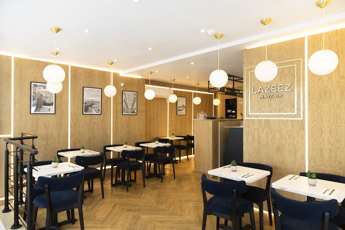 Lazeez Mayfair interior